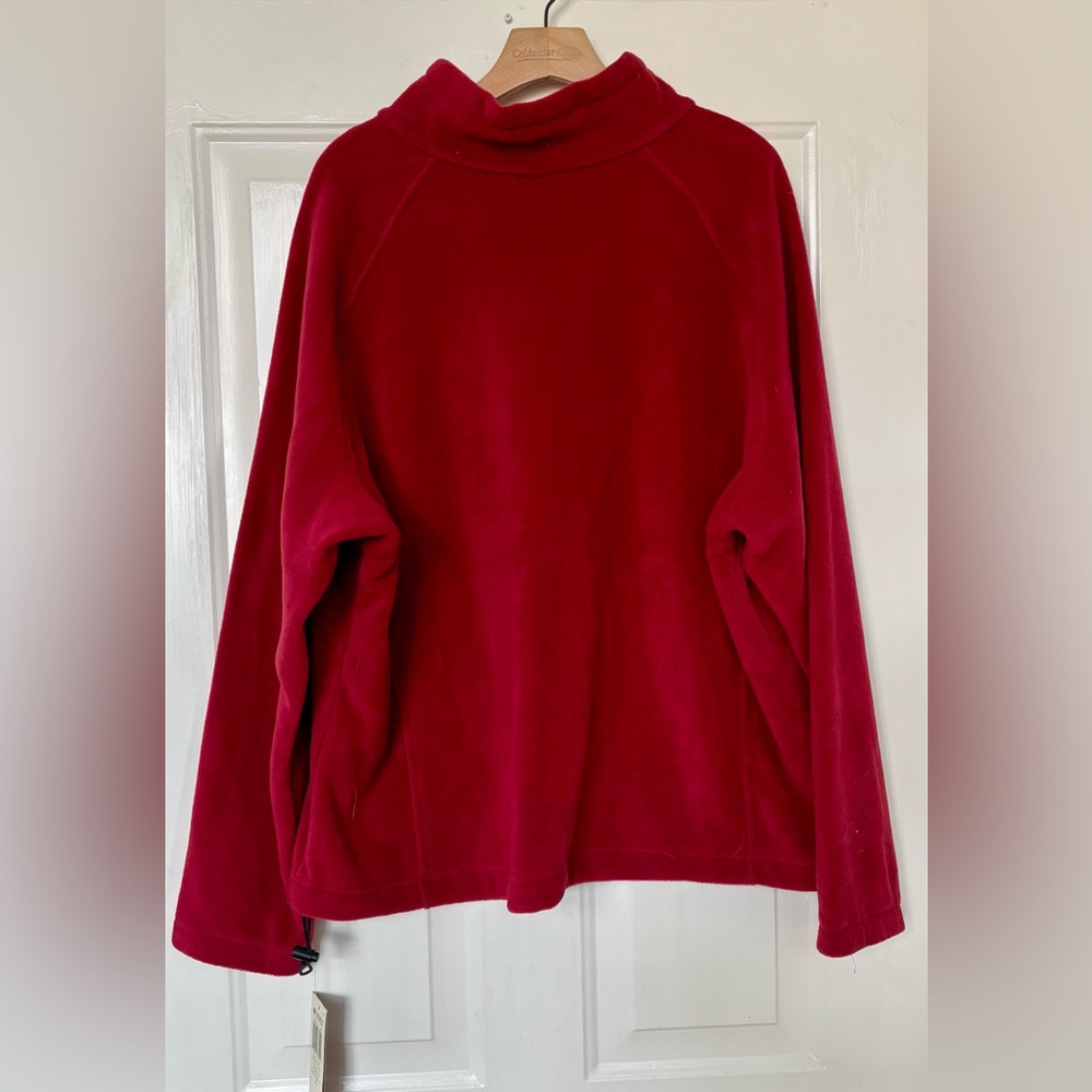 Columbia Red Fleece Jacket NWT - Picture 2 of 6